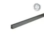 Alu Zauntragprofil 60 x 40 mm - Farbe: anthrazit, Länge: 300 cm