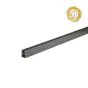 Alu Zauntragprofil 60 x 40 mm - Farbe: anthrazit 5S, Länge: 250 cm