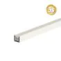 Alu Zauntragprofil 70 x 60 mm - Farbe: grau 5S, Länge: 300 cm