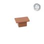 Alu Ornament Abdeckkappe Verona - Farbe: braun, Form: flach, Querschnitt: 30 x 20 mm