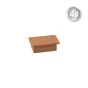 Alu-Ornament Verona Abdeckkappe - Farbe: braun, Form: flach, Querschnitt: 44 x 30 mm