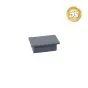 Alu Ornament Abdeckkappe Verona  - Farbe: anthrazit 5S, Form: flach, Querschnitt: 44 x 30 mm