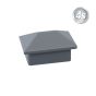 Alu Ornament Abdeckkappe Verona - Farbe: anthrazit, Form: Pyramide, Querschnitt: 44 x 30 mm