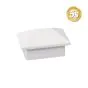 Alu Ornament Abdeckkappe Verona - Farbe: grau 5S, Form: Pyramide, Querschnitt: 44 x 30 mm