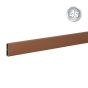 Alu Abschlussprofil 80 x 20 mm - Farbe: braun, Länge: 300 cm