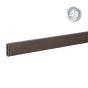 Alu Abschlussprofil 80 x 20 mm - Farbe: schokobraun, Länge: 300 cm