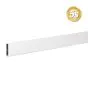 Alu Abschlussprofil 80 x 20 mm  - Farbe: grau 5S, Länge: 300 cm