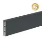 Alu Abschlussprofil 200 x 44 mm  - Farbe: anthrazit 5S, Länge: 247 cm