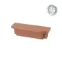 Alu Latten Abdeckkappe - Farbe: braun, Form: flach