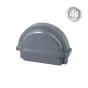 Alu Latten Abdeckkappe - Farbe: anthrazit, Form: rund