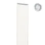 Alu Latte 78 x 20 mm - Farbe: weiß, Länge: 50 cm