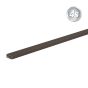 Alu Lamellen Abschlussprofil 44 x 20 mm - Farbe: schokobraun, Länge: 250 cm