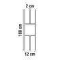 Alu Dekorelement Quadrat - Farbe: anthrazit 5S