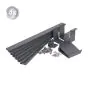 Aluminium Blumenkasten-Bausatz Mod. Dublin – Farbe: anthrazit (RAL 7016), max. Breite: 100 cm