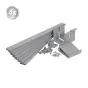 Aluminium Blumenkasten-Bausatz Mod. Dublin – Farbe: grau (RAL 7047), max. Breite: 100 cm