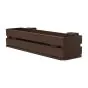 Aluminium Blumenkasten-Bausatz Mod. Dublin – Farbe: schokobraun (RAL 8017), max. Breite: 100 cm