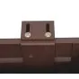 Aluminium Blumenkasten-Bausatz Mod. Dublin – Farbe: schokobraun (RAL 8017), max. Breite: 100 cm
