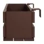 Aluminium Blumenkasten-Bausatz Mod. Dublin – Farbe: schokobraun (RAL 8017), max. Breite: 100 cm