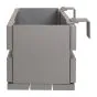 Aluminium Blumenkasten-Bausatz Mod. Dublin – Farbe: dunkelgrau (RAL 9007) 5S, max. Breite: 100 cm