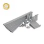 Aluminium Blumenkasten-Bausatz Mod. Dublin – Farbe: grau (RAL 7047) 5S, max. Breite: 100 cm