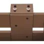 Aluminium Blumenkasten-Bausatz Mod. Liverpool – Farbe: braun (RAL 8007), max. Breite: 100 cm