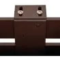 Aluminium Blumenkasten-Bausatz Mod. Liverpool – Farbe: schokobraun (RAL 8017), max. Breite: 100 cm