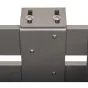 Aluminium Blumenkasten-Bausatz Mod. Liverpool – Farbe: dunkelgrau (RAL 9007) 5S, max. Breite: 100 cm