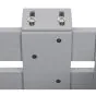 Aluminium Blumenkasten-Bausatz Mod. Liverpool – Farbe: grau (RAL 7047) 5S, max. Breite: 100 cm