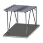 Alu Carport Mod. Future Starterset - Farbe Alu: blank, Dach: ohne Dach, Photovoltaik: ohne