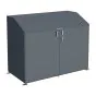 Fahrradgarage – Farbe: anthrazit, Maße: 2000 x 1000 x 1569 mm