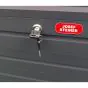 Aluminium Gartenbox - Breite: 1810 mm, Tiefe: 790 mm, Höhe: 750 mm, Rauminhalt: 800 l