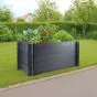 WPC Hochbeet Tina - Farbe: dunkelgrau, Maße (L x B x H): 150 x 70 x 75 cm