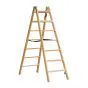 Holz Stufen Doppelleiter Mod. HST - Sprossenanzahl: 2 x 7, Länge: 1,89 m
