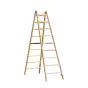 Holz Stufen Doppelleiter Mod. HST - Sprossenanzahl: 2 x 9, Länge: 2,39 m