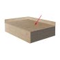 Design Boden mit Holzkern Click-System 1200 x 290 x 15 mm, 4 Stück - Modell: CORELLI Eiche golden