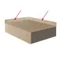 Design Sockelleiste mit Holzkern 1800 x 80 x 15 mm - Modell: BRUCKNER Eiche hell