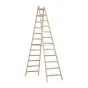 Holzleiter Doppelleiter Mod. HZ - Sprossenanzahl: 2 x 12, Länge: 3,76 m