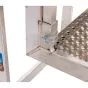 Montagetritt ohne Geländer - Stufentiefe: 240 mm, Breite: 1,0 m, Höhe: 0,6 m, Gewicht: 12,5 kg, max. Gesamtbelastung: 250 kg, max. Belastung pro Stufe: 150 kg