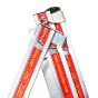 50 JAHRE JUBILÄUMS Alu Mehrzweckleiter 3-tlg. Mod. JL50 - Sprossenanzahl: 3 x 8, Länge - Stehleiter: 2,40 m, Länge - Stehleiter mit Steckstück: 4,03 m, Länge 3-tlg. Anlegeleiter: 5,78 m, max. Arbeitshöhe: ca. 7 m