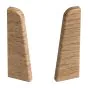 Endkappen für Sockelleiste - Modell: LENS Eiche Dekor, Maße: 60 x 17 mm, Stück: 2