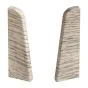 Endkappen für Sockelleiste - Modell: LILLE Eiche Dekor, Maße: 60 x 17 mm, Stück: 2