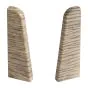 Endkappen für Sockelleiste - Modell: MONACO Eiche Dekor, Maße: 60 x 17 mm, Stück: 2