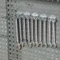 Werkzeughalter doppelt - senkrecht - Hakenlänge: 100 mm, Stück: 10
