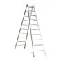 Alu-Sprossen Stehleiter für Maler Mod. M - Sprossenanzahl: 2 x 10, Länge: ca. 3,25 m