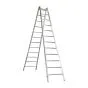 Alu-Sprossen Stehleiter für Maler Mod. M - Sprossenanzahl: 2 x 12, Länge: ca. 3,85 m