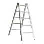 Alu-Sprossen Stehleiter für Maler Mod. M - Sprossenanzahl: 2 x 5, Länge: ca. 1,75 m
