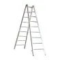 Alu-Sprossen Stehleiter für Maler Mod. M - Sprossenanzahl: 2 x 9, Länge: ca. 2,95 m