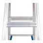 Alu-Sprossen Stehleiter für Maler Mod. M - Sprossenanzahl: 2 x 12, Länge: ca. 3,85 m