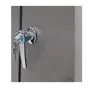 Mülltonnenbox 2-flügelig - Farbe: graualuminium, Breite: 132 cm, Höhe: 116 cm, Tiefe: 80 cm