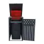 Mülltonnenbox 1-flügelig - Farbe: anthrazit & Holzoptik, Breite: 66 cm, Höhe: 116 cm, Tiefe: 80 cm